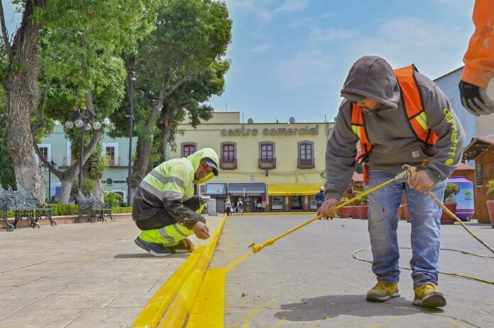 Trabajos de Balizaje Continuarán en el Primer Cuadro de la Ciudad en Huamantla- AlternativaTlx Trabajos de Balizaje Continuarán en el Primer Cuadro de la Ciudad en Huamantla- AlternativaTlx