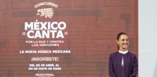 Convoca Presidenta Claudia Sheinbaum a Jóvenes Mexicanos y Estadounidenses a participar en el Primer Concurso Binacional de Música “México Canta por la Paz y Contra las Adicciones” - AlternativaTlx