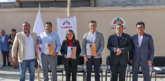 Cumple Alfonso Sánchez Compromiso de Llevar Agua a la Telesecundaria “Desiderio Hernández Xochitiotzin” de Acuitlapilco- AlternativaTlx 
