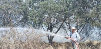 Gobierno Municipal de Huamantla Apoya en el Combate a Incendio en el Cerro “Quimicho”- AlternativaTlx  