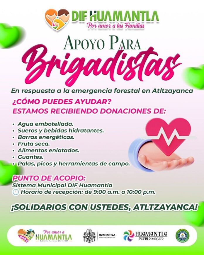 Gobierno de Huamantla Instala Centro de Acopio en Apoyo a Brigadistas y Familias Afectadas por Incendio en Altzayanca- AlternativaTlx Gobierno de Huamantla Instala Centro de Acopio en Apoyo a Brigadistas y Familias Afectadas por Incendio en Altzayanca- AlternativaTlx