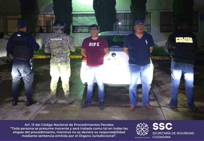 Aseguran SSC y Marina a dos Sujetos por Robo de Vehículo - AlternativaTlx