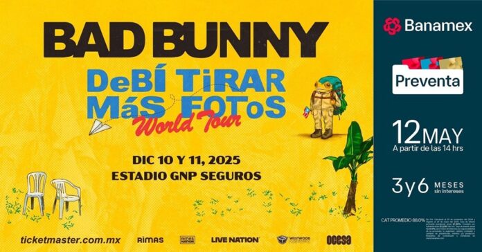 Bad Bunny reafirma su poder global con el esperado anuncio de su gira mundial DeBÍ TiRAR MáS FOToS World Tour - AlternativaTlx