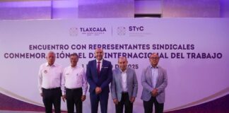 CROM, CTM y CROC Respaldan Política de Bienestar Laboral de la Gobernadora Lorena Cuéllar, en la Defensa del Trabajo- AlternativaTlx 