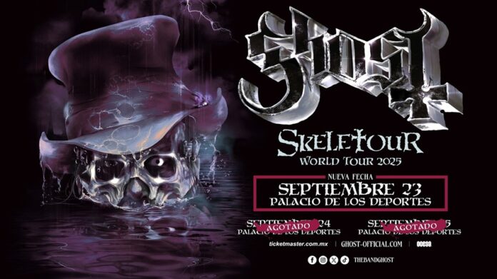 Debido a la abrumadora demanda, Ghost añade una fecha más de su Skeletour World Tour 2025 en la CDMX - AlternativaTlx