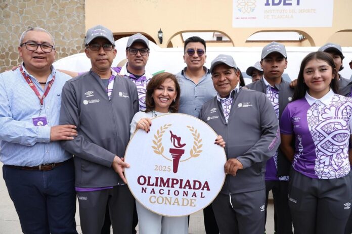 Encabeza Gobernadora Abanderamiento de la Delegación Tlaxcalteca Rumbo a la Olimpiada Nacional CONADE 2025- AlternativaTlx Encabeza Gobernadora Abanderamiento de la Delegación Tlaxcalteca Rumbo a la Olimpiada Nacional CONADE 2025- AlternativaTlx