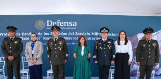 Gobernadora Toma Protesta de Bandera a Soldados, Remisos y Mujeres Voluntarias- AlternativaTlx 