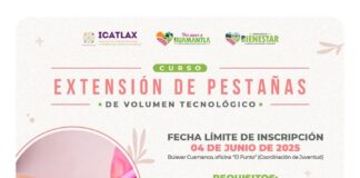 Gobierno de Huamantla e ICATLAX Invitan a la Población Interesada al Curso de Extensión de Pestañas- AlternativaTlx 