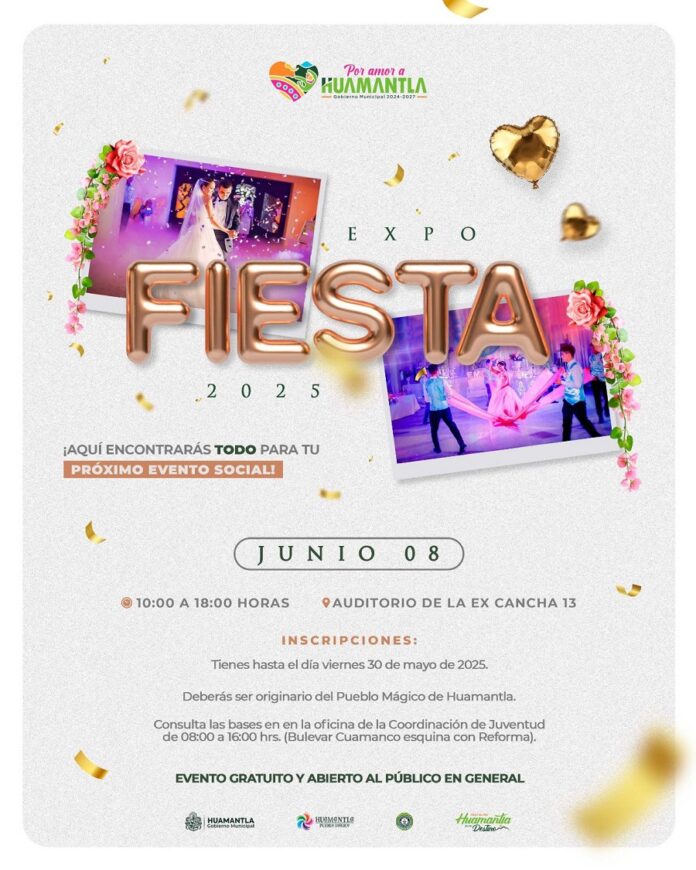 Invita Gobierno de Huamantla a la “Expo Fiesta 2025” que Ofrecerá Productos Locales para Cualquier Celebración- AltermativaTlx Invita Gobierno de Huamantla a la “Expo Fiesta 2025” que Ofrecerá Productos Locales para Cualquier Celebración- AltermativaTlx