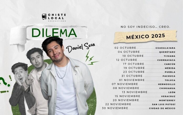 La comedia de Daniel Sosa se convierte en un Dilema, una gira que te hará pensar... más bien, reir - AlternativaTlx
