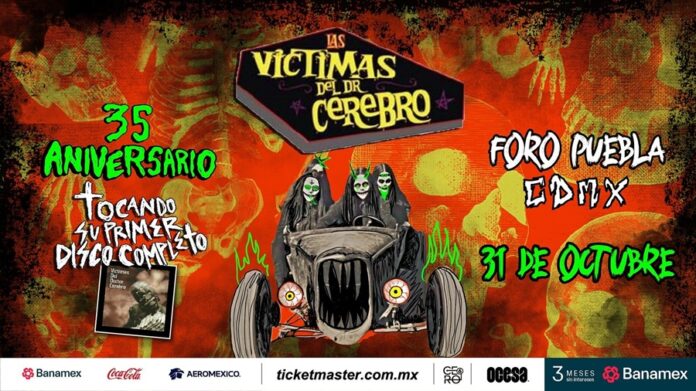 Las Víctimas del Dr. Cerebro prepararán una noche de rock explosivo en la CDMX para celebrar 35 años de carrera - AlternativaTlx