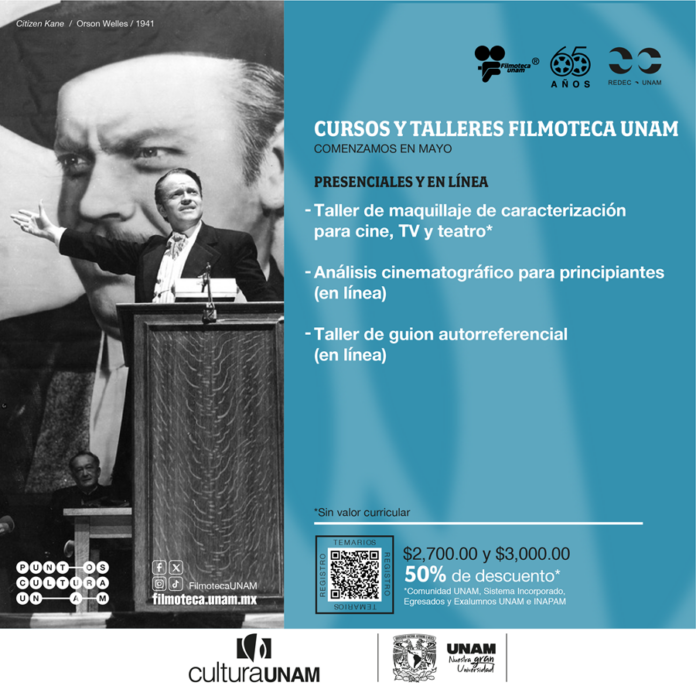 Nuevos cursos de cine de Filmoteca UNAM - AlternativaTlx