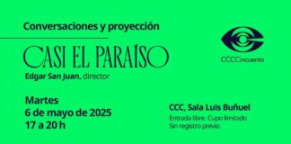 Hoy martes: casi el paraíso. Proyección y conversaciones: Miguel Mier (Cinépolis), Edgar San Juan (dirección, guion), Hipatia Argüero (guion) - AlternativaTlx