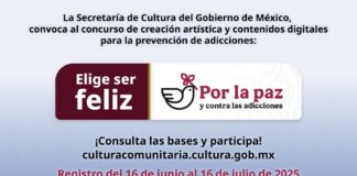 Abre El Concurso Nacional de Creación Artística y Contenidos Digitales “Elige ser Feliz. por la Paz y Contra las Adicciones” - AlternativaTlx