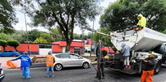 El Ayuntamiento de Tlaxcala Intensifica Labores de Bacheo en Principales Vialidades de la Capital- AlternativaTlx 