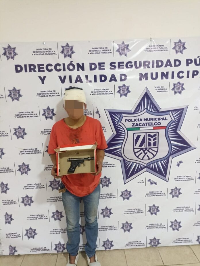 Policía Municipal y Vecinos Detienen a Hombre Armado en Zacatelco tras Persecución y Enfrentamiento- AlternativaTlx 