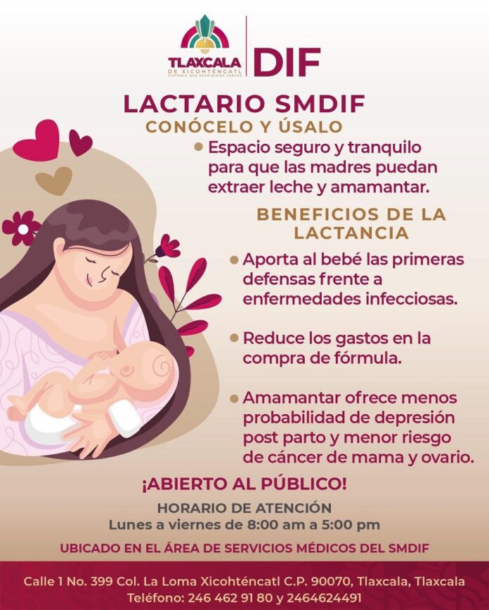 Promueve el Sistema Municipal DIF Tlaxcala el Uso del Lactario Público- AlternativaTlx 