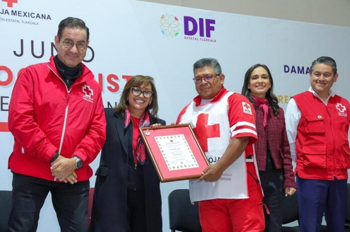 Reconoce Gobernadora Lorena Cuéllar Labor de Socorristas de Tlaxcala y Reafirma Compromiso con la Cruz Roja- AlternativaTlx