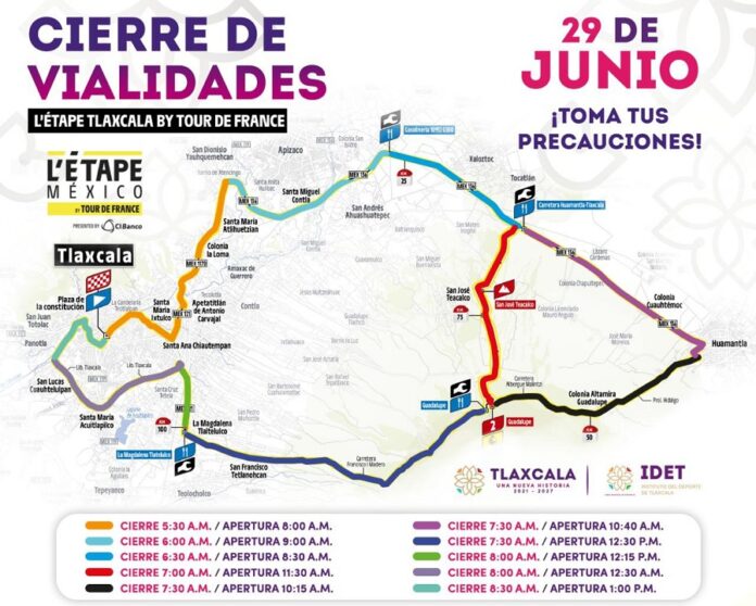 Tlaxcala Lista para L’étape by Tour de France; Habrá Cierres Viales este 29 de Junio- AlternativaTlx 