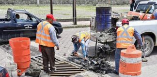 Ayuntamiento de Tlaxcala Realiza Limpieza de Alcantarillas y Renovación de Rejillas en la Calle Ribereña- AlternativaTlx 
