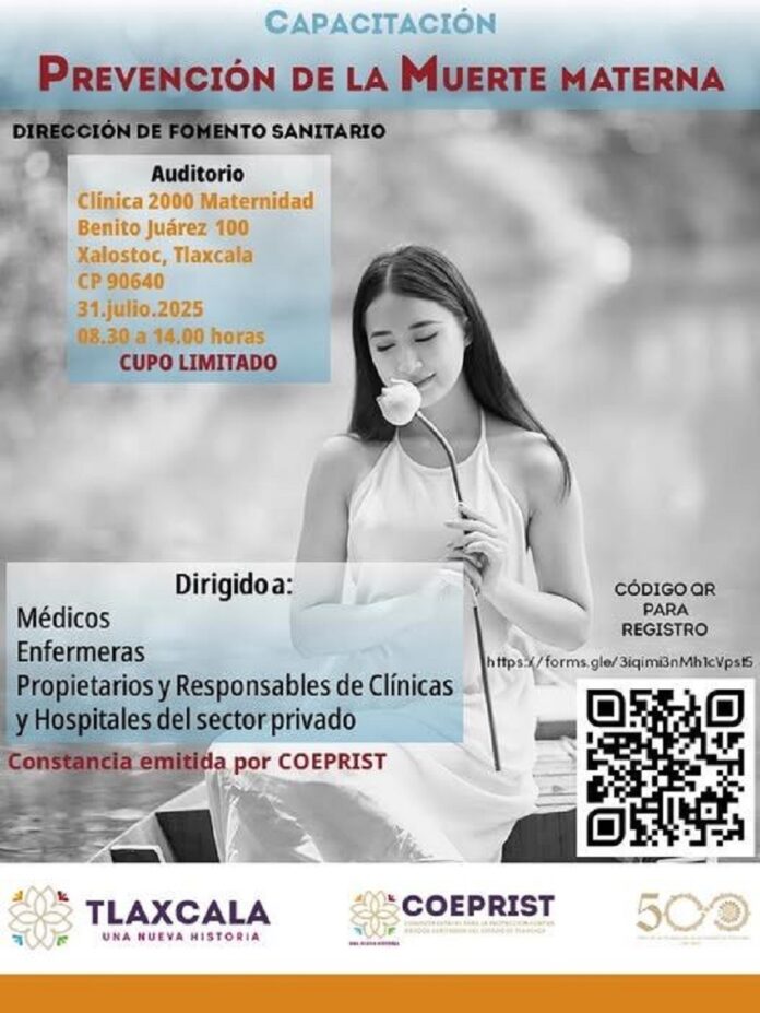 Convoca COEPRIST a Jornada de Capacitación para Prevenir Muertes Maternas en el Sector Salud Privado- AlternativaTlx 