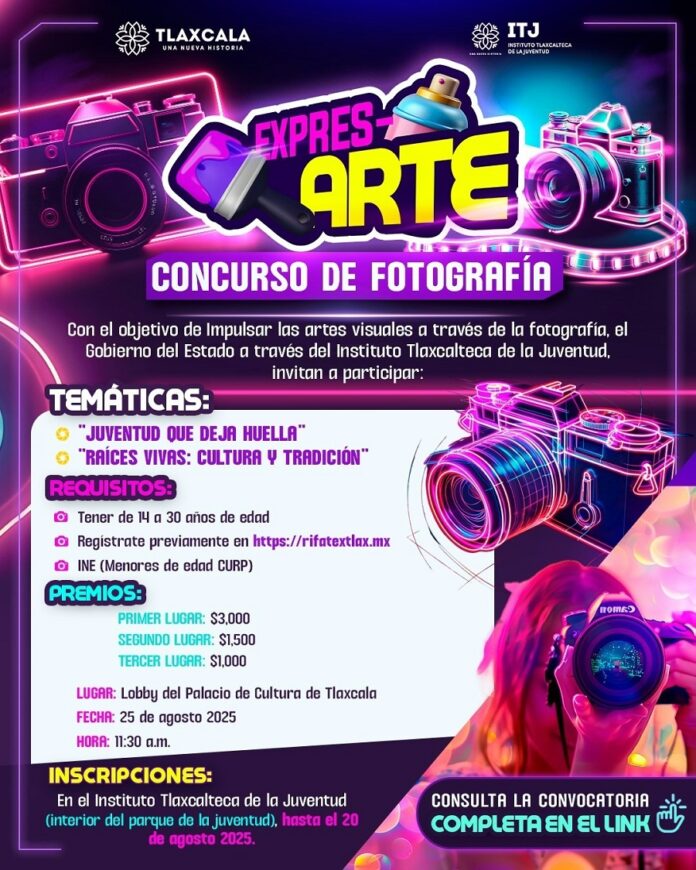 Convoca ITJ a Juventudes Tlaxcaltecas a Participar en Concursos de Pintura y Fotografía “Expres-Arte”- AlternativaTlx 