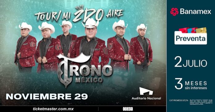 El Trono de México celebra 20 años de Trayectoria con su Gira Mi Segundo Aire - AlternativaTlx