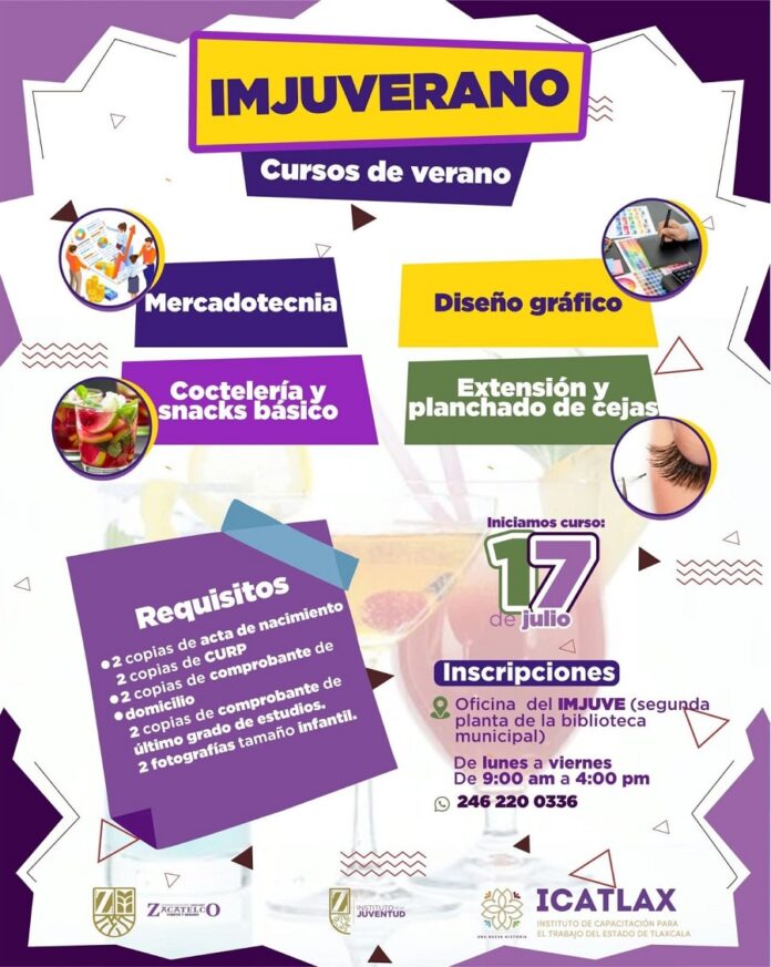 Inscríbete a los Cursos de “IMJUVERANO” Zacatelco y Aprende Nuevas Habilidades- AlternativaTlx Inscríbete a los Cursos de “IMJUVERANO” Zacatelco y Aprende Nuevas Habilidades- AlternativaTlx