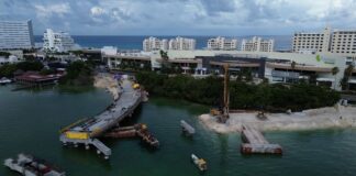 La SICT Concluye Trabajos con el Equipo Top Down en la Construcción del Puente Nichupté - AlternativaTlx