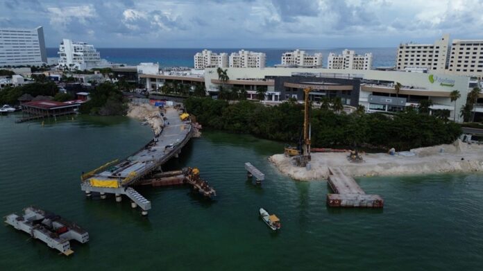 La SICT Concluye Trabajos con el Equipo Top Down en la Construcción del Puente Nichupté - AlternativaTlx
