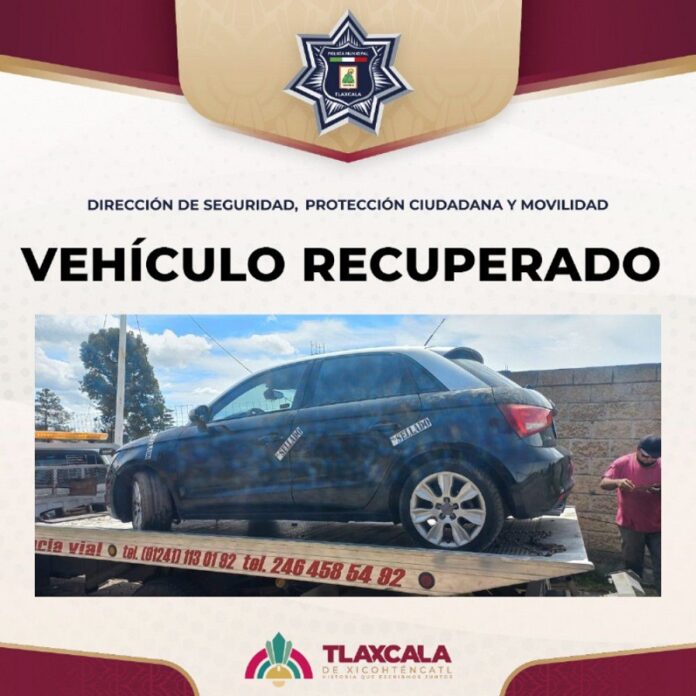 Policía Municipal de Tlaxcala Recupera Vehículo con Reporte de Robo en Atlahapa- AlternativaTlx 