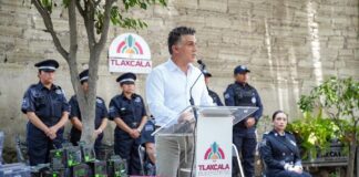 Por Primera Vez en la Historia Equipamos al 100% de las y los Policías de la Capital: Alfonso Sánchez García- AlternativaTlx 