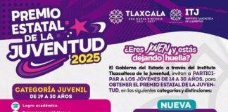 Sigue Abierta Convocatoria del Premio Estatal de la Juventud 2025- AlternativaTlx 