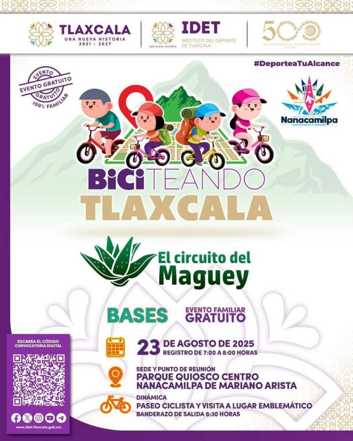 Invita IDET a Ciclistas a Participar en “El Circuito del Maguey” en Nanacamilpa- AlternativaTlx