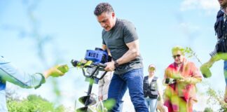 Alcalde Alfonso Sánchez García Encabeza Jornada de Reforestación y Convivencia en la Laguna de Acuitlapilco - AlternativaTlx