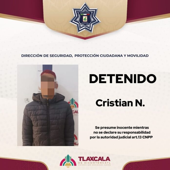 Detiene Policía de la Capital a Joven Extranjero con Documentación Migratoria Irregular - AlternativaTlx