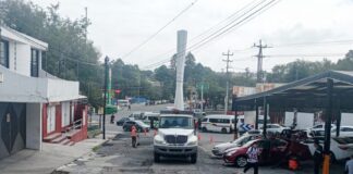 Gobierno Municipal de Tlaxcala Atiende Vialidades en la Loma Xicohténcatl con Labores de Bacheo - AlternativaTlx