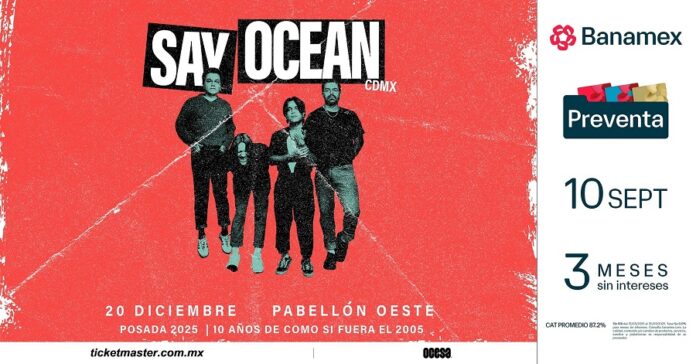 La Posada Punk del Año: Say Ocean Reventará el Pabellón Oeste - AlternativaTlx