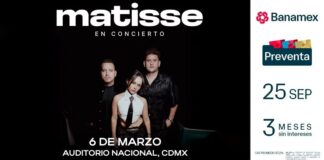 Matisse Anuncia Concierto en el Auditorio Nacional - AlternativaTlx