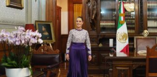 Presidenta Luce Vestido de Virginia Arce en su Primer Grito de Independencia - AlternativaTlx
