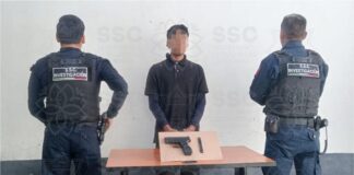 Detiene SSC a Un Sujeto por Portación de Réplica de Arma de Fuego - AlternativaTlx