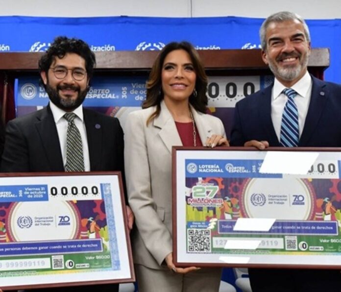 Develan Billete de Lotería por Siete Décadas de la Organización Internacional del Trabajo en México - AlternativaTlx