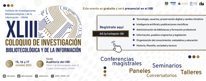 Inicio del XLIII Coloquio de Investigación Bibliotecológica y de la Información - AlternativaTlx