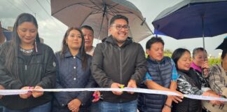 José Miguel Acatzi Luna Encabeza Corte de Listón de Entrega de Obra en el Barrio de Guardia - AlternativaTlx