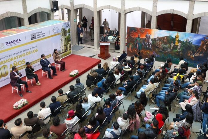Mural “Gloria y Grandeza de México” Homenaje a Tlaxcala, Raíz Viva de la Nación - AlternativaTlx Mural “Gloria y Grandeza de México” Homenaje a Tlaxcala, Raíz Viva de la Nación - AlternativaTlx