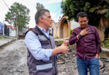 Supervisa Alcalde Alfonso Sánchez García Rehabilitación de la Avenida Antonio Carvajal en Acuitlapilco - AlternativaTlx