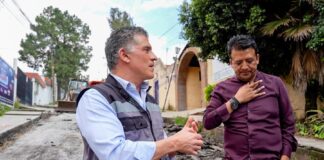 Supervisa Alcalde Alfonso Sánchez García Rehabilitación de la Avenida Antonio Carvajal en Acuitlapilco - AlternativaTlx