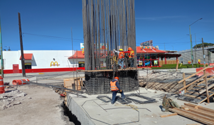 Construcción del Distribuidor Vial Santa Ana en Tlaxcala Presenta un Avance del 40 por Ciento - AlternativaTlx