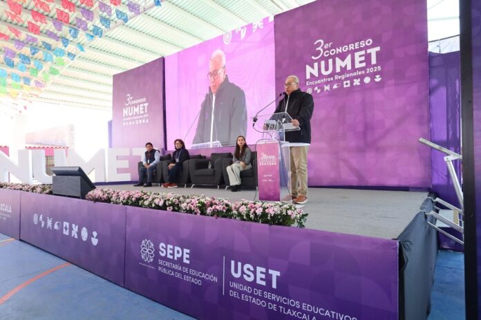 Encabeza Secretario de Educación Trabajos del 3er Congreso Numet “Encuentros Regionales 2025” en Ixtenco - AlternativaTlx