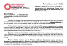 OCPA Entrega Escrito al Patronato para Fortalecer Medidas de Bienestar Animal en Futuras Ediciones de la Feria de Tlaxcala - AlternativaTlx